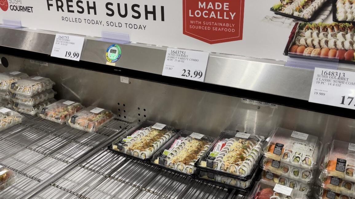 No sabía que Costco tenía sushi.
