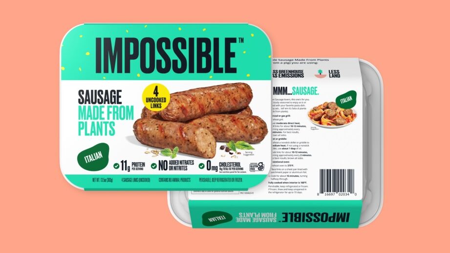 Impossible Foods lanza el sexto producto minorista: Impossible Sausage Links