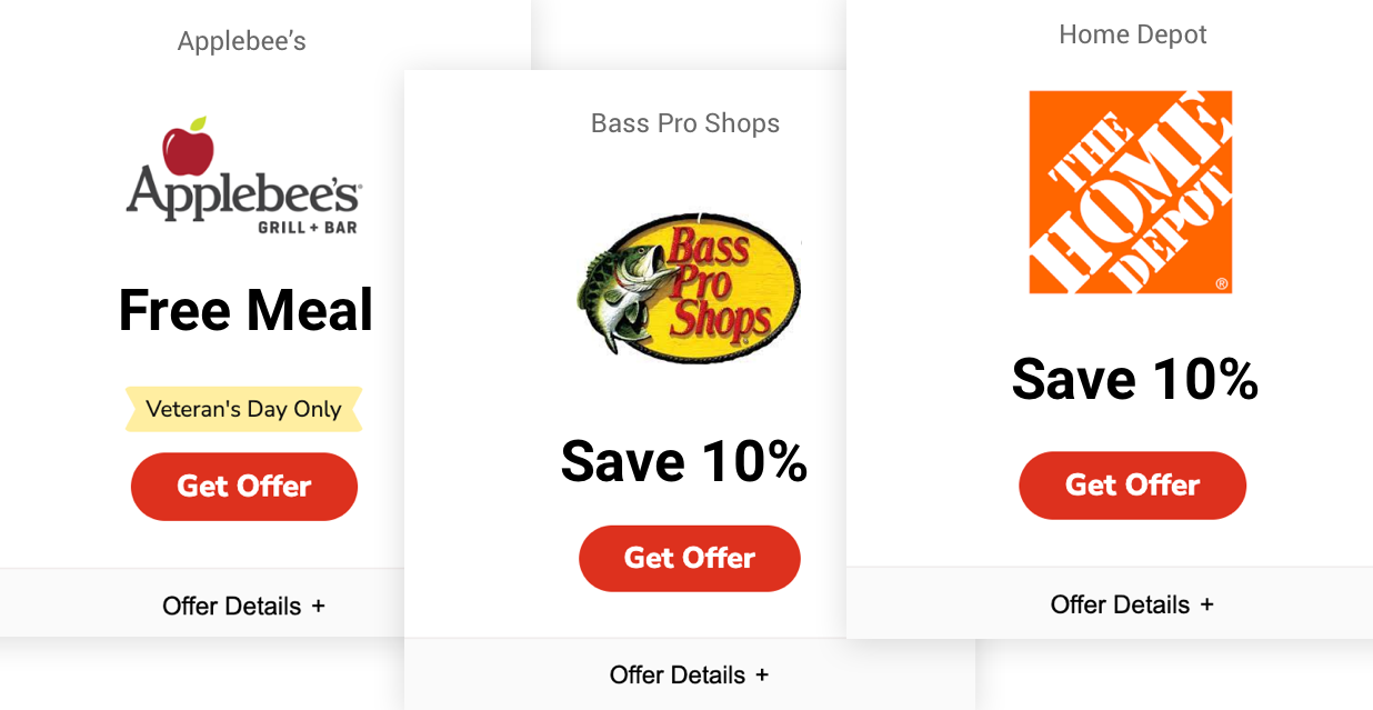 Descuentos militares: venta minorista, compras, viajes, diversión