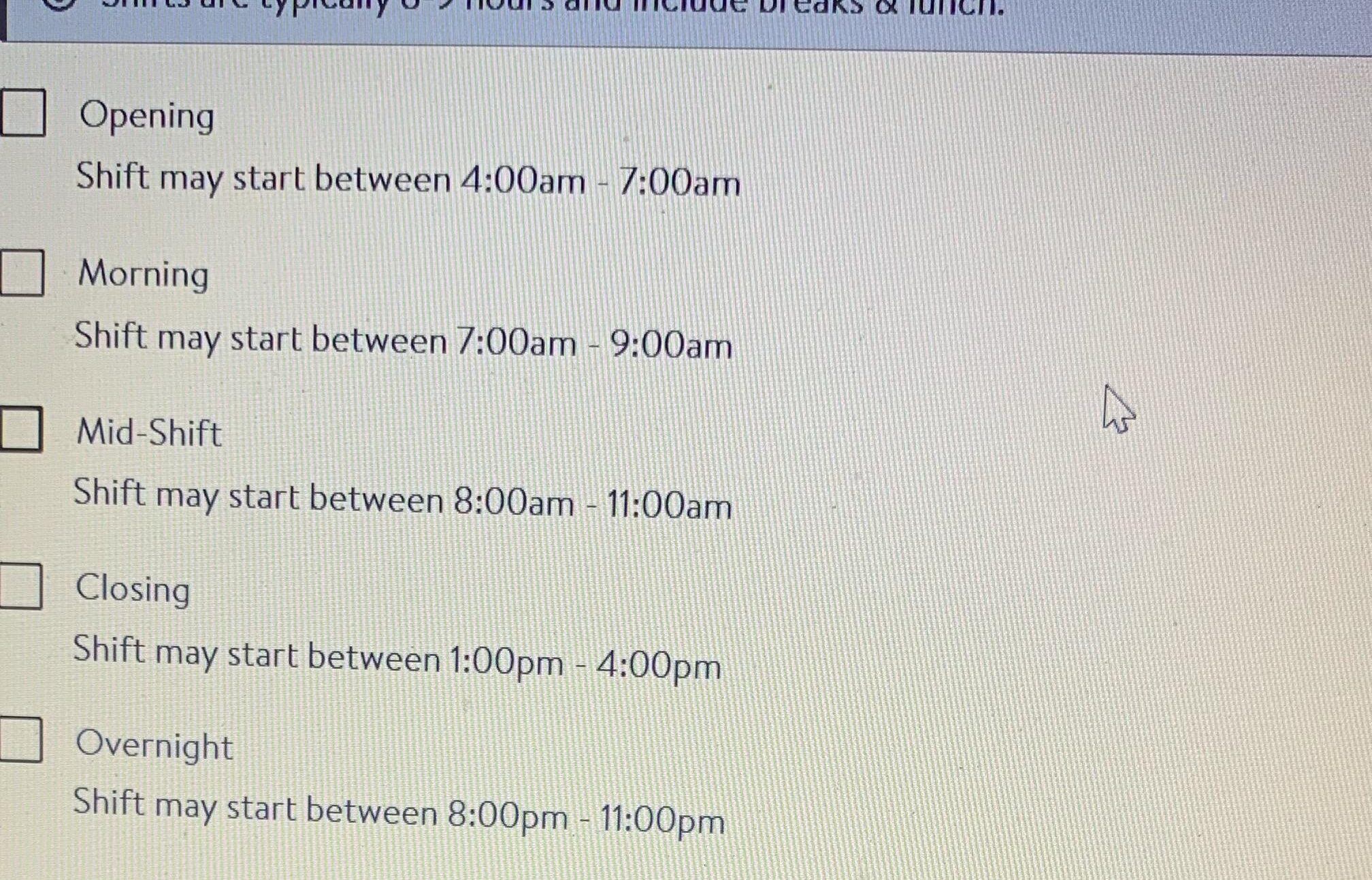 Pregunta sobre horarios: r/walmart