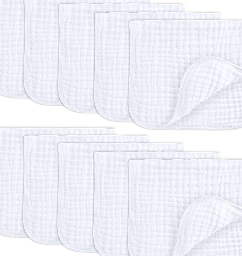 Política de devolución de ropa de Amazon (sin etiquetas, usada, 30 días y más) Amazon.com: Juego de paños para eructar de muselina Comfy Cubs grande 100% algodón ...