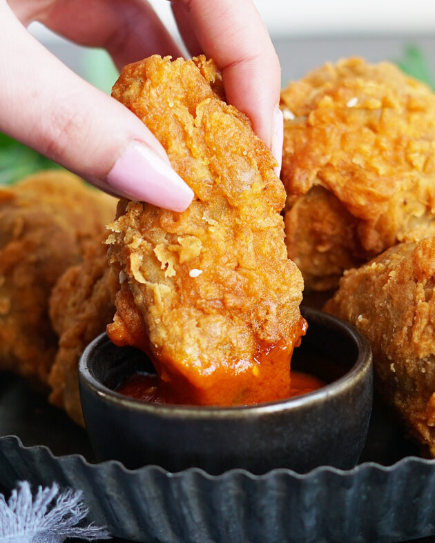 Pollo Frito Popeyes Vegano (Vegetariano)