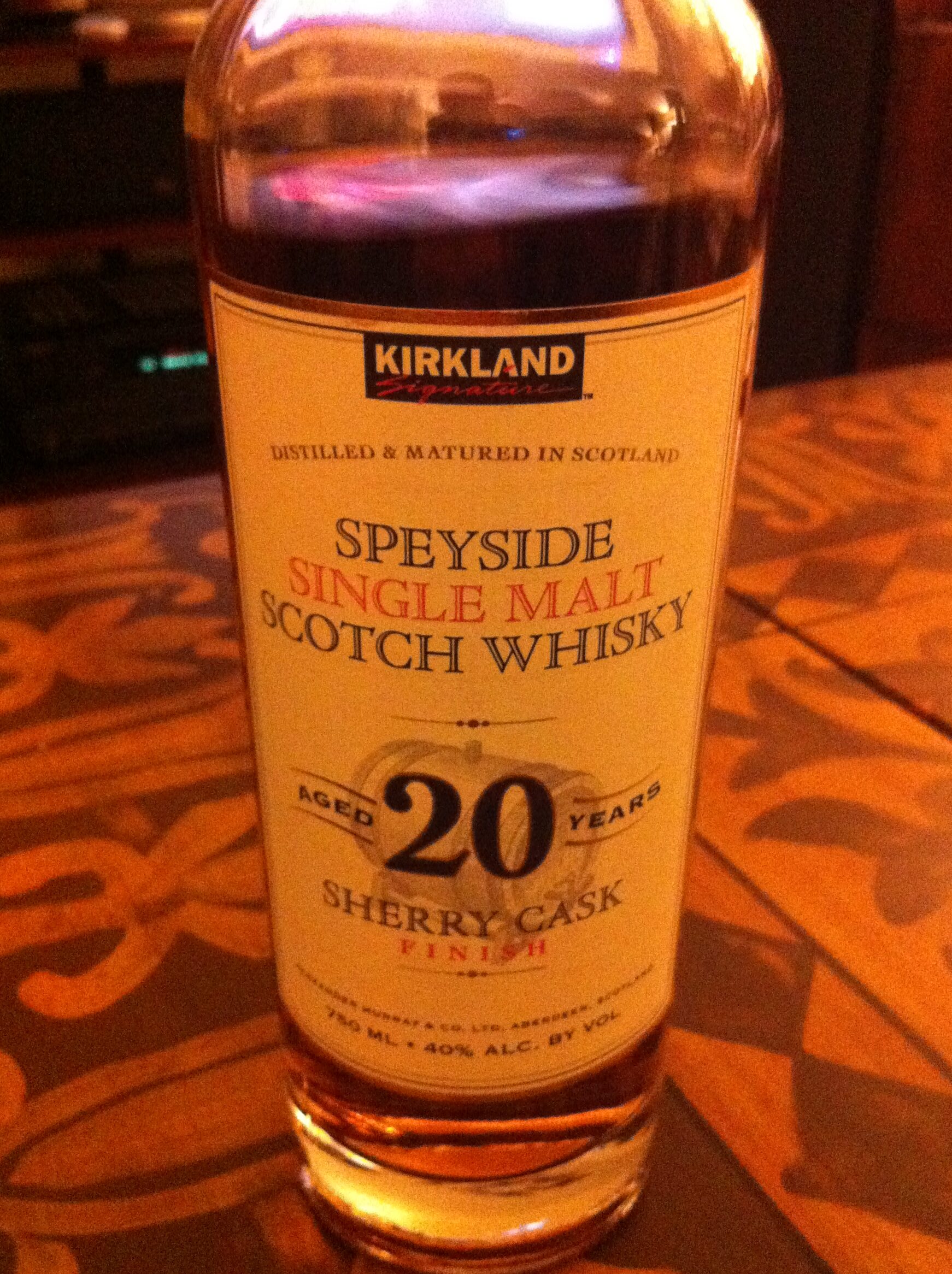 Reseña: Whisky escocés de malta única Kirkland Speyside 20 años ...