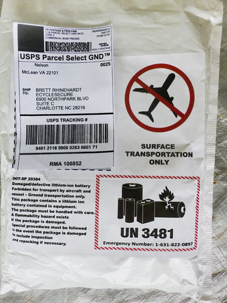 Envío simple: enviar o volar con baterías de litio