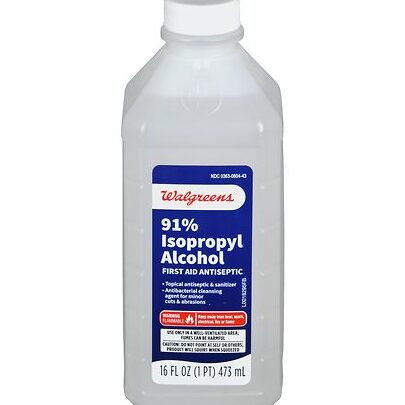 Walgreens 91% alcohol isopropílico