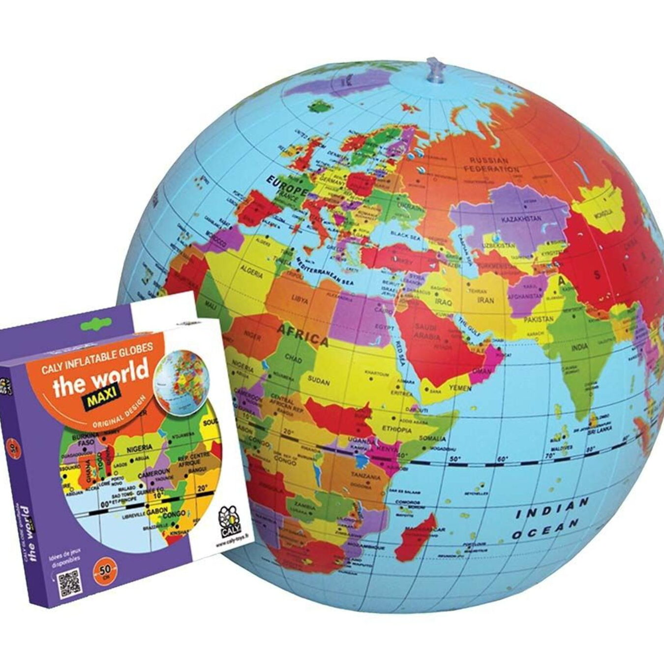 Globo educativo inflable gigante de 20 pulgadas, de Tedco Toys